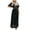 Black Womens Summer Dress, variant on USSUMA Dresses For Women Party Casual,Women Solid Beach Kaftan Long Maxi Dress Cover Up Gown Deep V-Neck Hollow Out Perspective Bandage Sun Dress