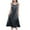 #Black, variant on Otvok Womens Sleeveless Skirt Summer Thin Fake Two-Piece Skirt Off Shoulder Camisole Skirt