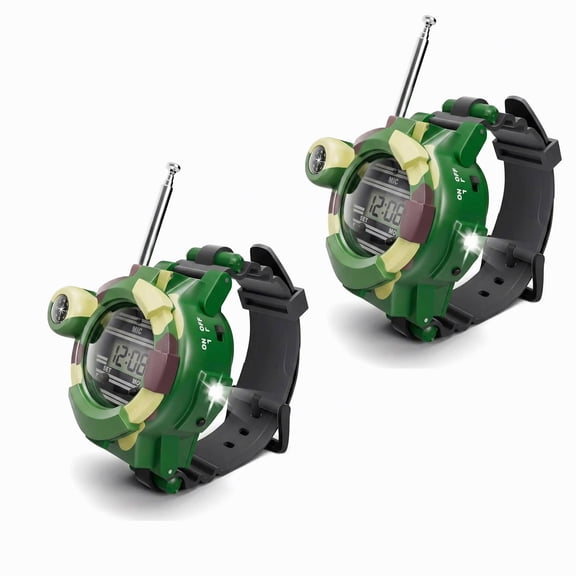 Walkie Talkies Watch, Spy Watch Army Toys for Kids Age 8-12, 7 in 1 Digital Watch Walkie Talkies with Flashlight, Cool Spy Gadgets for Boy Girls