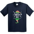 thumbnail image 3 of Inktastic Funny Christmas I'm the Sassy Elf with Shoes and Hat Youth T-Shirt, 3 of 5