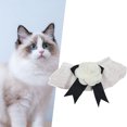 thumbnail image 3 of CBFFDC Pet Neck Circle Pet Collar Princess Style Three dimensional Flower Lace Comfortable Wear Elastic Strap Up Adorable Triangle Dogs Cats, 3 of 6