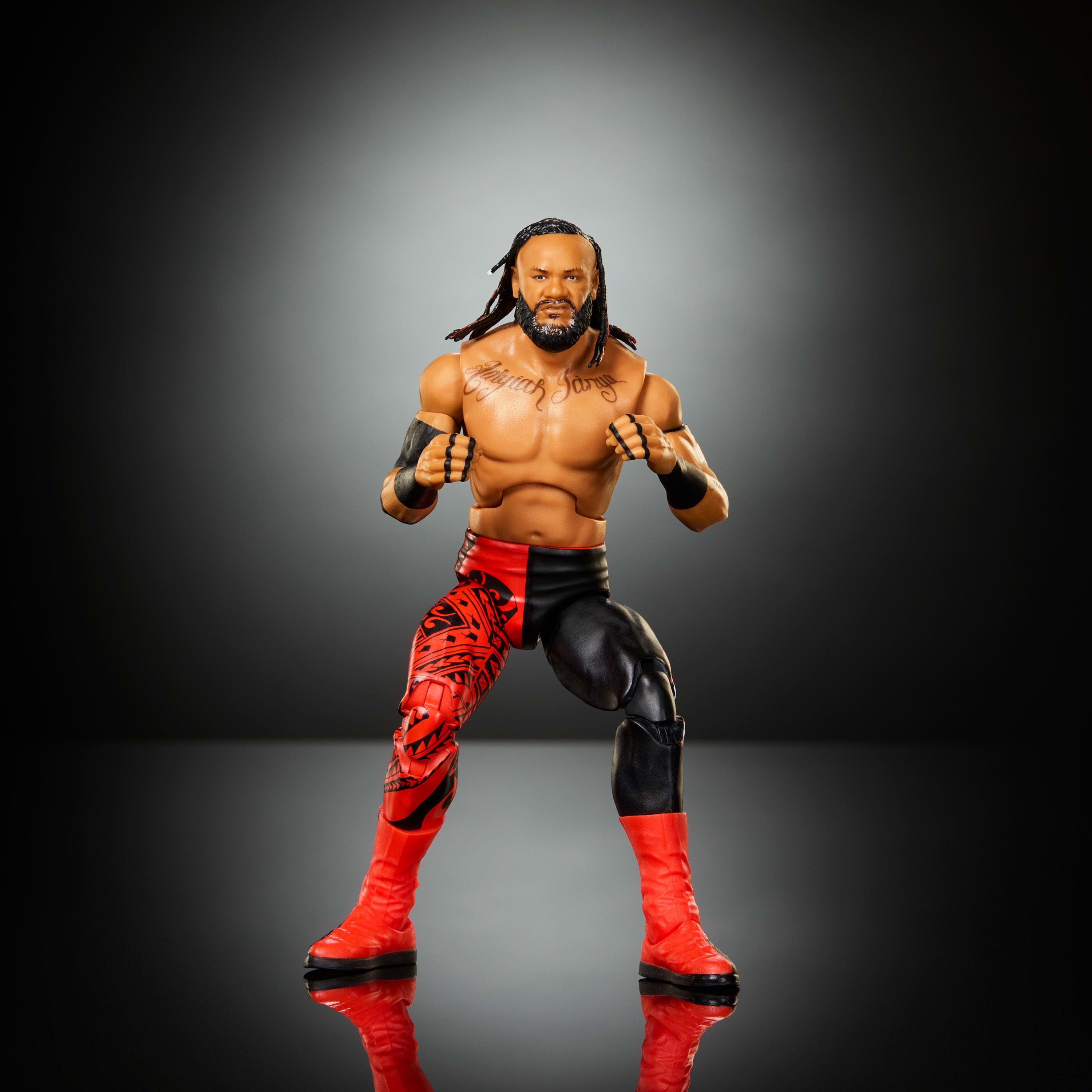 WWE Figurine articulée Élite Jacob Fatu 15 cm avec accessoires