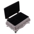 thumbnail image 4 of Dalazy Retro Rectangle Jewelry Box Flower Sculpture Trinkets Chest Jewelry Case, 4 of 9