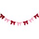 thumbnail image 2 of Decoraciones para San Valentín | Guirnalda de lazo de terciopelo rojo de 1,8 m para repisa de chimenea | Decoración para puertas, ventanas, dormitorios, salas de estar y entradas., 2 of 9
