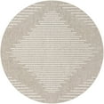 thumbnail image 2 of Unique Loom Outdoor Modern Collection Area Rug - Tambor (10' Round Gray/Ivory), 2 of 6