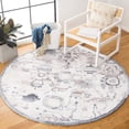 thumbnail image 2 of SAFAVIEH Glamour Quinten Floral Area Rug, Light Brown/Grey, 6' x 6' Round, 2 of 8