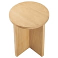 thumbnail image 4 of Coffee Sofa Side Table, Natural, Wood, Round, Living Kitchen Cafe Bistro Hospitality Restaurant, Modern Contemporary HB36260, 4 of 8