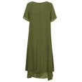thumbnail image 2 of Nueva moda mujer vestido flojo ocasional del color sólido de manga corta boho summer maxi vesti CACAGOO Vestido, 2 of 7