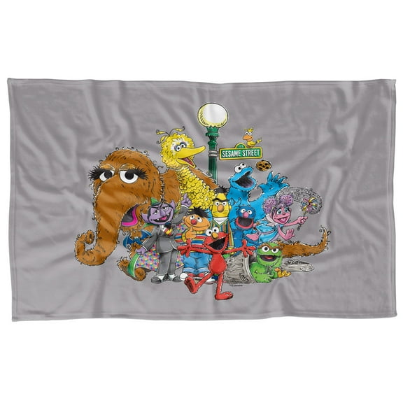 Sesame Street Group Street Light Officially Licensed Fleece Blanket 36' x 58'