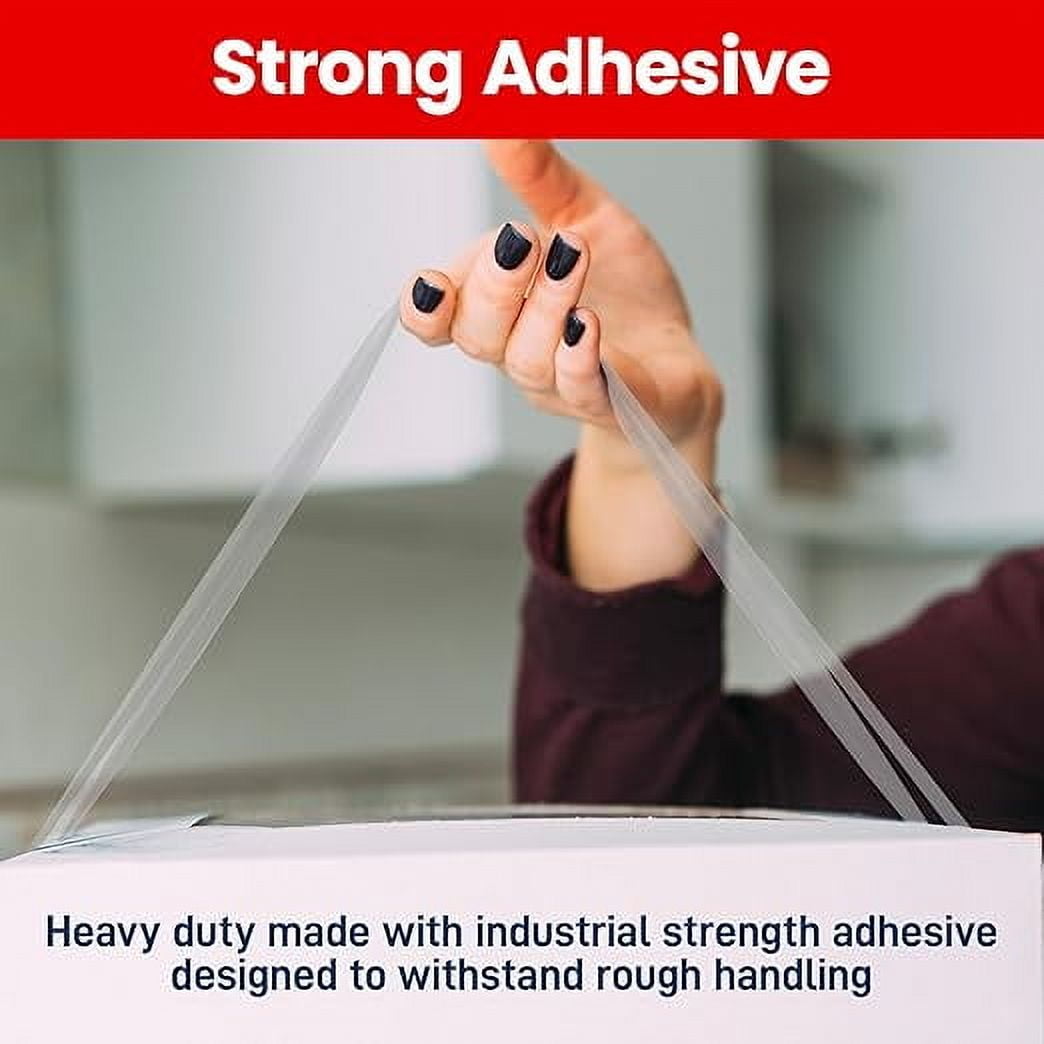 Clear Packing Tape - Heavy Duty Packaging Tape for Shipping, Packaging, and Sealing, 1.88In x 60 Yards, 2.7mil Thick, For Personal and Professional Use, Thick Clear Packing Tape, 48 Tape Rolls