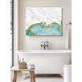 thumbnail image 6 of Turquoise Gold Marble Wall Art for Living Room,Canvas Picture Wall Decor for Bathroom Bedroom,Modern Abstract Marble Crack Texture Painting Artwork for Office Hallway Dining Room Decor 24"x32", 6 of 8