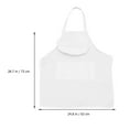thumbnail image 5 of Luxshiny Square Sleeveless Chef Apron and Hat Set for Professional Cooking 4Pcs 28.7x23.6x0.04In, 5 of 8