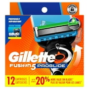 Gillette Fusion5 ProGlide Mens Razor Blades, 12 Blade Refills
