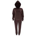 thumbnail image 6 of TrendVibe365 Sweatsuit for Women 2 Piece Outfits for Womens Solid Color Hoodie Long Sleeve Sweatshirts and Jogger Sweatpants Sports Slim Outfits Activewear Tracksuit Jogging Suits Sweatsuits, 6 of 7