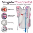 thumbnail image 3 of Mochila de Hidratación ShinyLin para Niños con Bolsa de Agua de 1.5L Rosa, 3 of 7