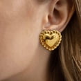 thumbnail image 4 of Faty-T Heart Stud Earrings for Women Love Heart Dainty Earrings Fashion Jewelry, 4 of 7