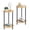 Yellow, variant on SolidPal Set of 2 2-Tier Round Farmhouse End Tables, Small Side Nightstands with Storage Shelf for Bedroom Living Room