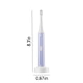 thumbnail image 3 of Cepillo de dientes eléctrico rotativo HUOGUO para adultos, impermeable, morado, 3 of 5