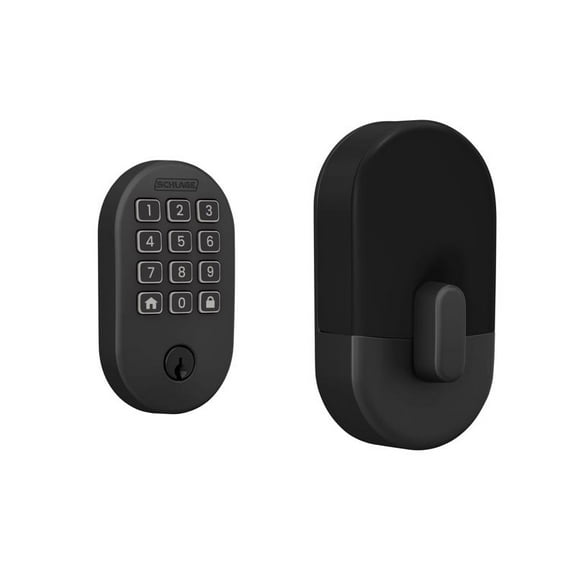 Schlage Arrive Matte Black Steel Wi-Fi Deadbolt