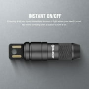 OLIGHT IMINI 2 EDC Rechargeable Flashlight 50 Lumens Compact and Portable Mini Light for Everyday Carry and Emergencies (Black)