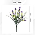 thumbnail image 3 of Qiangzon Faux Calla Lily, Artificial Flowers for Outdoors, Fake Plants UV Resistant, Faux Plastic Flowers, Indoor Outside Planter Home Porch Summer Decor, Dark Purple, 3 of 6