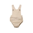 thumbnail image 1 of EYIIYE Baby Cotton Romper Sleeveless Sling Solid Color Jumpsuit, 1 of 6