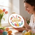 thumbnail image 2 of TIELUTT Easter Bunny Embroidery Complete DIY with Knitting Books and Patterns Knitting compatible with Machines Knitting Books Sweaters Knitted Throw Blankets for Couch Circular Knitting Needles Size, 2 of 5