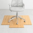 thumbnail image 3 of Anji Mountain 44" x 52" Bamboo Chair Mat for Carpet and Hard Floor, 8mm - Rectangular with Lip, Natural, 3 of 9