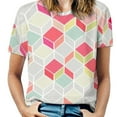 thumbnail image 1 of Hauts à Manches Courtes pour Femmes Col Rond Bretelles Creuses Streetwear, 1 of 5