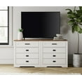 thumbnail image 3 of WAMPAT 2-in-1 Dresser for Bedroom with 4 Drawers, Drawer of Chest Clothes Organizer with Anti-tilt Device,31.9" Tall Storage Cabinet for Closet Hallway Living Room Nursery, Antique White, 3 of 6
