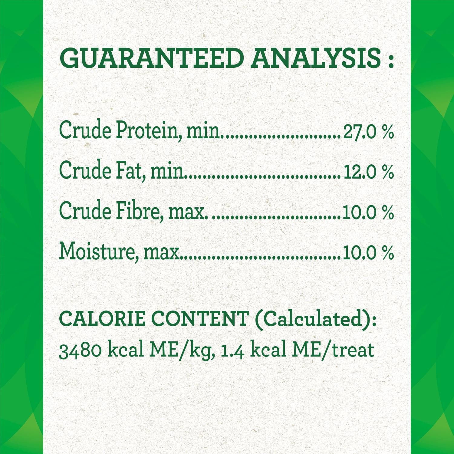 Gâteries dentaires pour chats adultes Greenies, saveur d'herbe à chat 60g