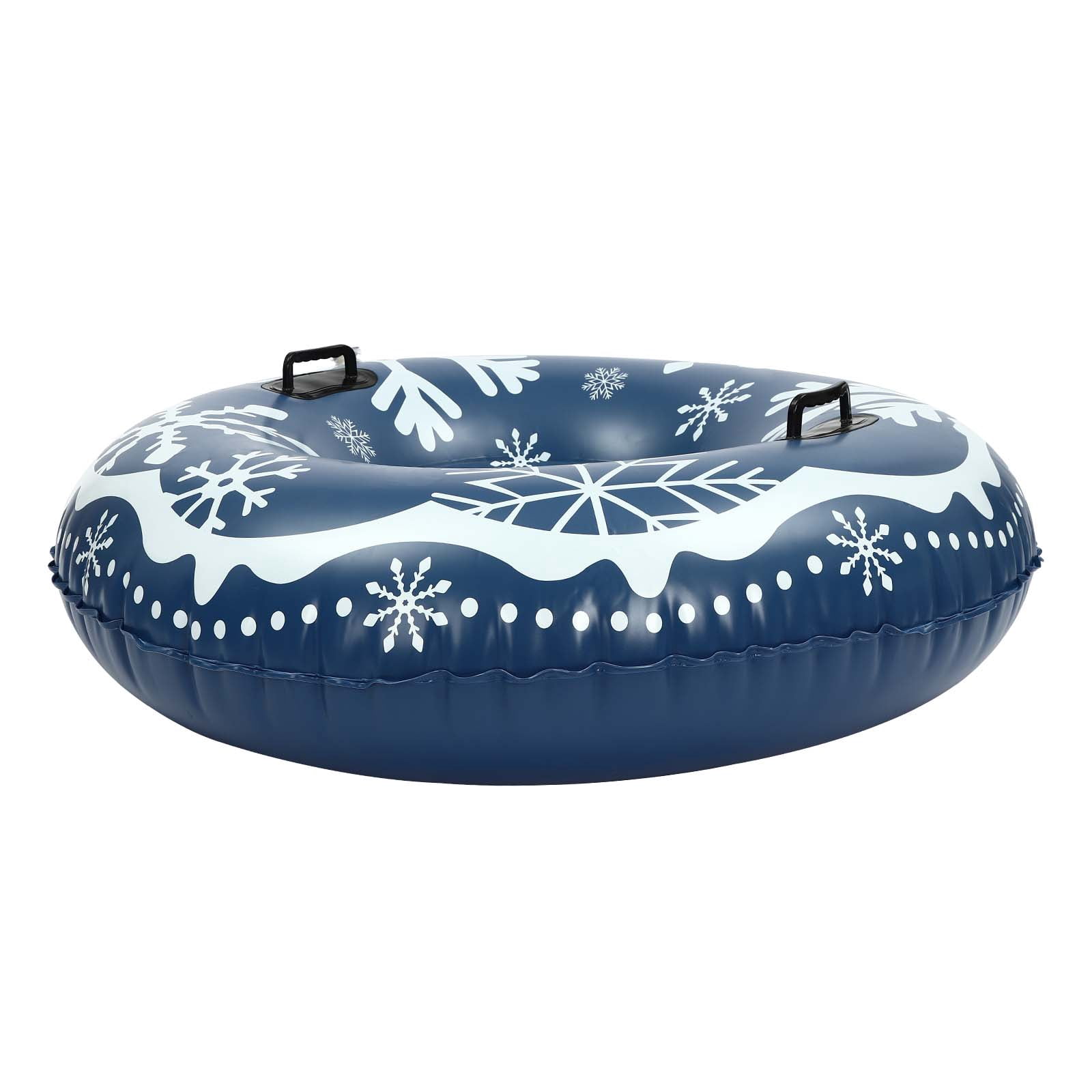 3PCs Snow Tubes, 48 Inches PVC Cold-Resistant Inflatable Sled, Thickened Heavy Duty With Handles for Winter Activities ,Outdoor Family Snow Toys