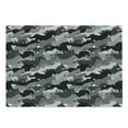 thumbnail image 1 of Horses Cutting Board, Mustang Herd Galloping Together Animal Silhouettes Wildlife Abstract, Decorative Tempered Glass Cutting and Serving Board, Large Size, Charcoal Grey Grey Black, by Ambesonne, 1 of 1