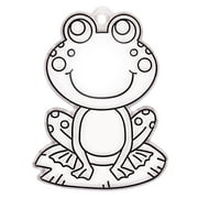 Hello Hobby Ready-to-Paint Frog Sun Catcher, Plastic Sun Catcher with Black Outlines, 2.95 in. x 4 in. x 0.15 in.