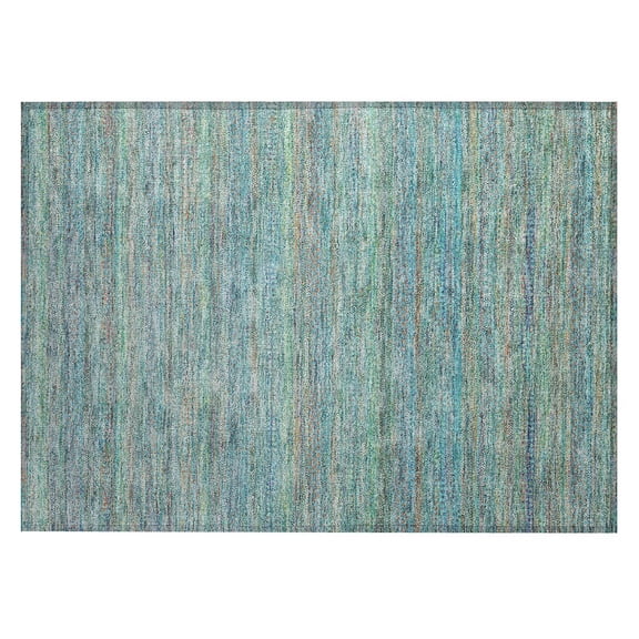 Dalyn Rugs Machine Washable Indoor/Outdoor Chantille ACN2148 Teal 1'8" x 2'6" Rug