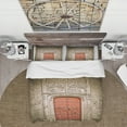 thumbnail image 2 of Designart 'Old Red Church Door in Salamanca Spain' Vintage Duvet Cover Set, 2 of 4