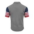 thumbnail image 3 of Men's America 250 Polo Shirts Freedom Shirt American Flag Graphic Button Up Tees Independence Day Workout Golf Polo Shirts, 3 of 3