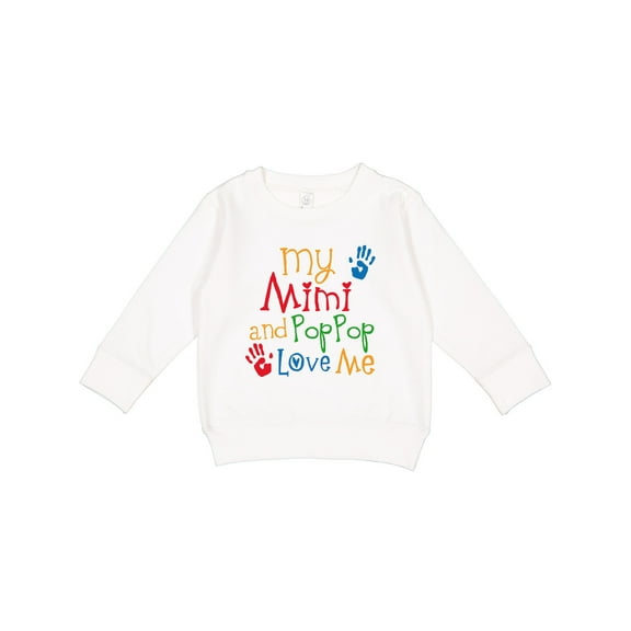 Inktastic Mimi and Poppop Love Me Toddler Sweatshirt