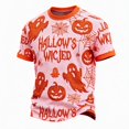 thumbnail image 5 of Halloween Shirts for Men Short Sleeve Horror Ghost Pumpkin Graphic Tshirts Vintage Crew Neck Spooky Season Tee, XL, 5 of 5