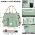 thumbnail image 3 of Large Insulated Lunch Bag for Women, Leakproof Lunch Box for Men, Wide Opening Lunch Tote Bag with Shoulder Strap, Reusable Adult Lunch Bag For Work, Picnic, Green, 3 of 7