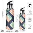 thumbnail image 2 of Yayeee 33oz Double Wall Stainless Steel Water Bottle with Flip Straw, Isometric Pink, 2 of 7