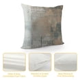 thumbnail image 4 of PRATYUS  Grey Throw Pillow Covers Taupe Pillow covers Decorative Throw Pillow covers for Couch Bed Living Room Beige Tan Modern Abstract Art Painting Cushion Pillowcases 12x12in, 4 of 5
