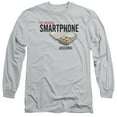 thumbnail image 1 of Warehouse 13 Originalartphone Long Sleeve Adult 18/1 T-Shirt Silver, 1 of 1