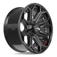 thumbnail image 3 of 4PLAY Wheels 4P80 20 Inch Rims and Tires Fit 6x135 & 6x139.7 20x9 Gloss Black Brushed with Tinted Clear - Dueler H/L Alenza 275/55-20 (Set of 4), 3 of 5
