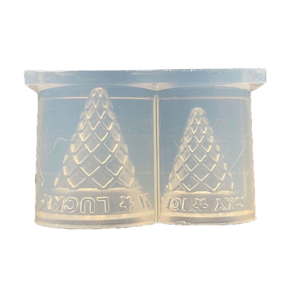 COMEET Foods Play Molds,Miniature Mould Silicone Mold Pointed Ice Cream Cones Shaped Moulds Miniature Accessories