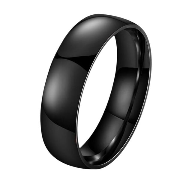 Minnieouse Anillo Esfera de Estilo diario Anillos que combinan con todo Clásico Elegante Exquisita Joyería de Navidad Regalo de compromiso de boda Accesorios de disfraces Negro Negro 6# Minnieouse AP014669-02