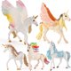 thumbnail image 1 of Juego de figuras de unicornio mágico de PVC, 5 piezas, para niños de más de 3 años, 1 of 1