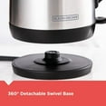 thumbnail image 2 of Black+Decker 1.7L Stainless Steel Electric Cordless Kettle, 2 of 8