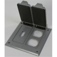 thumbnail image 1 of Greenfield CTSDR2PS Couverture Duplex à Bascule 2-Gang, Gris, 1 of 1