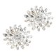 thumbnail image 1 of Ofertas Únicas 2 Pcs Hebilla de Zapato de Cristal Falso Hebilla de Strass Clips para Zapatos para Mujeres 1.77"x1.77" Tono Plateado, 1 of 6